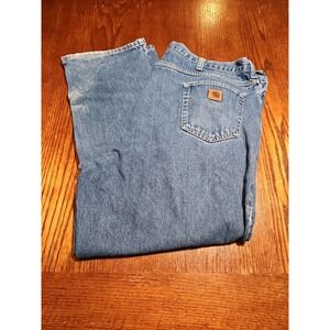 Carhartt Men Jeans Relaxed Fit 44x30 100%‎ Cotton *Ripped pocket *(A951)